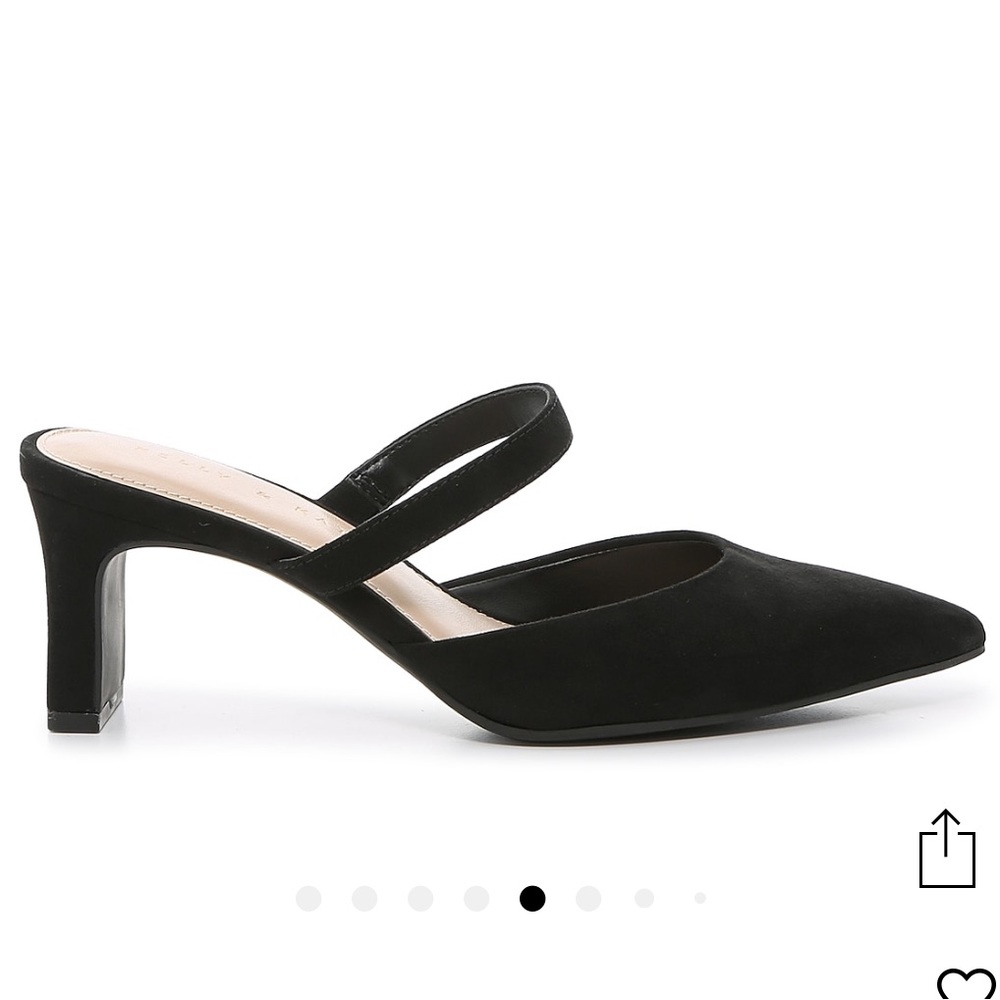 Pointed Toe Heeled Mule